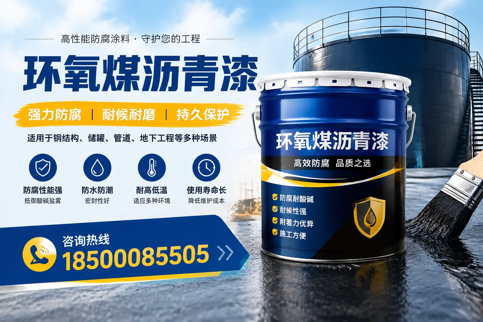 环氧煤沥青漆在工业中的应用，襄汾企业的选择